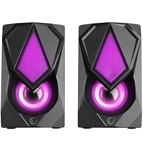 RMS-G19 2.0 5 Watt LED Işıklı Siyah Multimedia Speaker