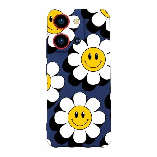 S19 Max Pro S Zoom ile Uyumlu Silikon Kılıf, Kamera Korumalı, Baskılı Desen, Lacivert