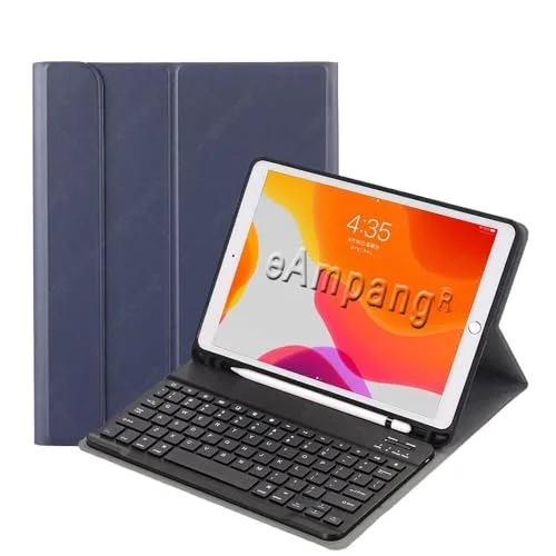Samsung Galaxy Tab S10 FE+ Plus 13.1inç ile uyumlu Kılıf Kablosuz Klavyeli Case Mobax Türkçe X620 X626 Lacivert