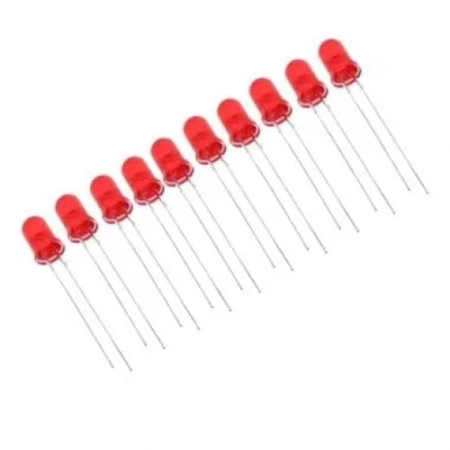 SANEC 5 mm Kırmızı Led Paketi - 10 Adet