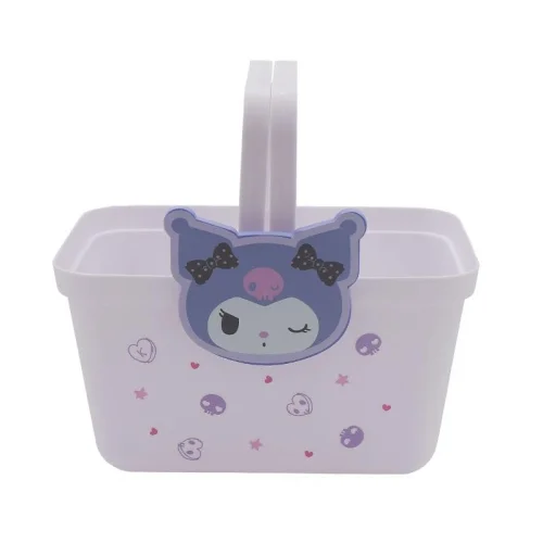 Sanrio Lisanslı Saplı Mor Sepet (Kuromi)