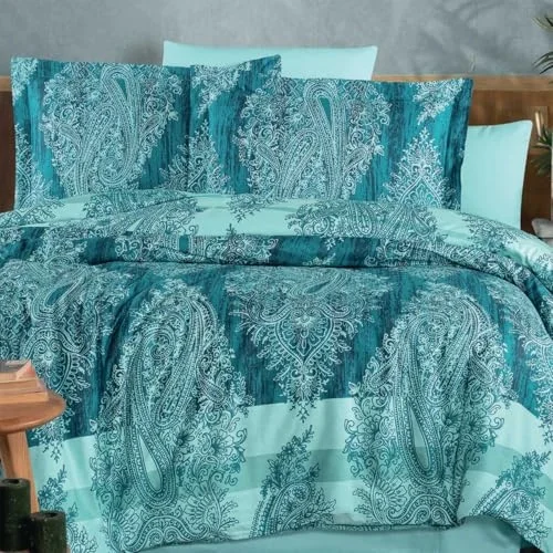 Saten Deluxe Maria Çift Kişilik Nevresim Takımı