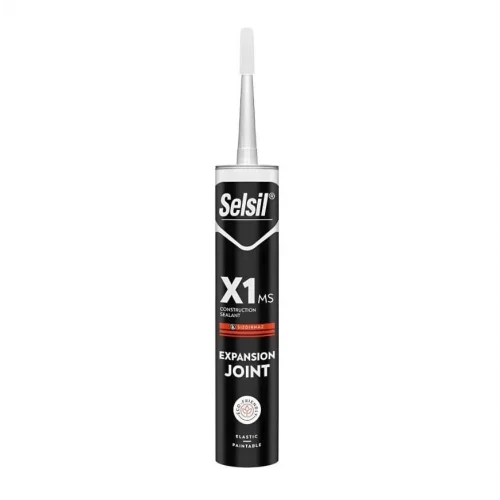 Mey İthalat® Selsil X1 MS 290 ml Polimer Mastik Beyaz Islak Zemin İçin