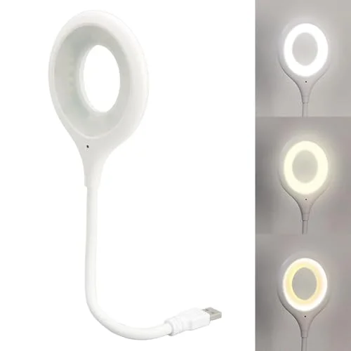 Sesle Kontrol 3 Renk Işık Modlu Akrobat USB LED Kitap Okuma Işığı, USB Gece Işığı Lambası, 20 LED, Sesle Kontrol Masası Işığı, Ses Komutları Açıklamada Mevcuttur
