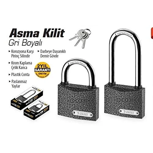 SGS1321 Asma Ki̇li̇t Gri̇ Boyali 25mm