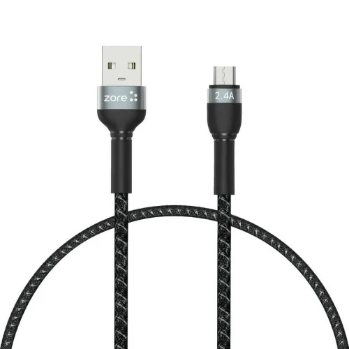 Shira Serisi Micro Usb Kablo 30 cm Siyah