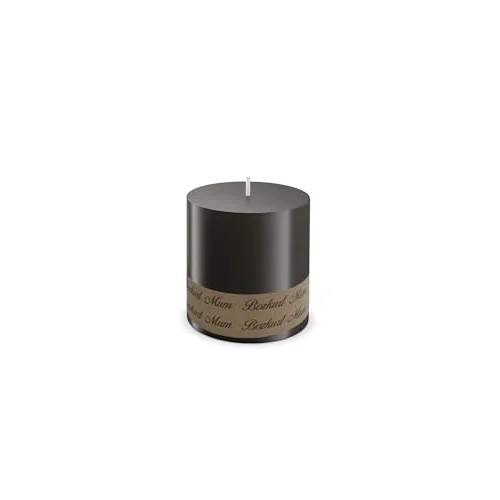 Simagift Simagift Bozkurt Mum Silindir Mum 7Cm Çap X 7Cm Boy Dev Mum 7 Cmx 7Cm Silindir Mum 7X7 Cm Siyah
