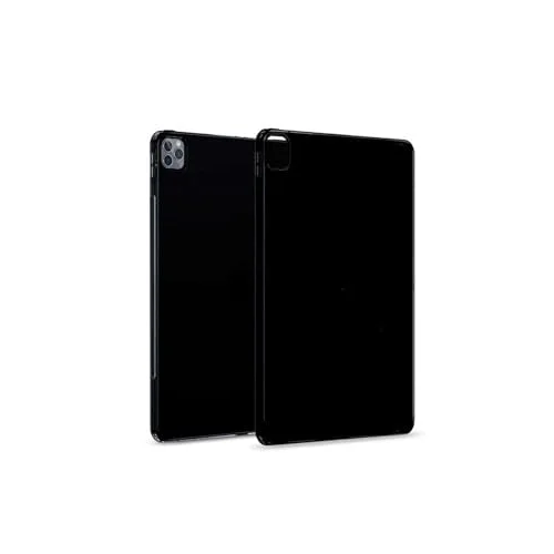 Siyah 2020 (4.Nesil) - Tablet Süper Silikon Kapak-Siyah iPad Pro 12.9 Pro ile uyumlu
