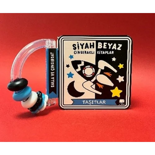 Siyah Beyaz Çıngıraklı Kitaplar Taşıtlar