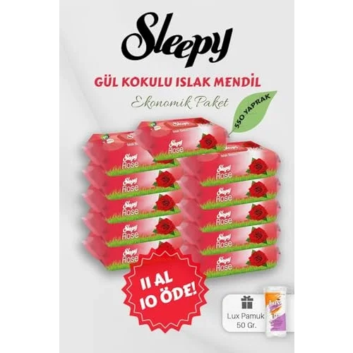 Sleepy Gül Kokulu Bebek Mendili 11 AL 10 Öde Hediyeli