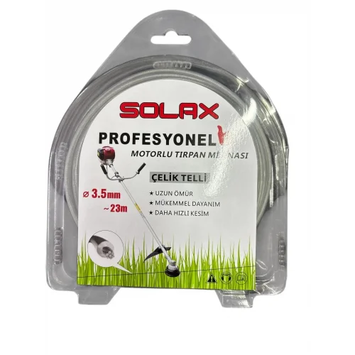 Mey İthalat® Solax Çelik Telli Tırpan Misinası 3,5 mm 23 Metre