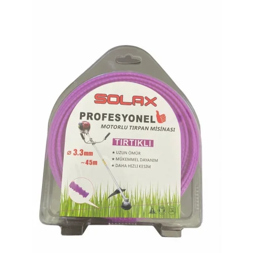 Mey İthalat® Solax Tırtıklı Tırpan Misinası 3,3 mm 45 Metre