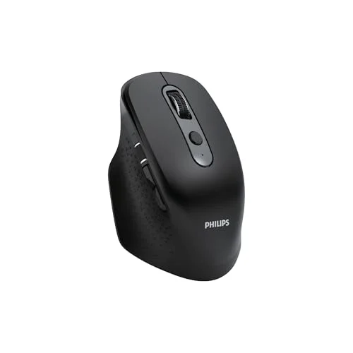 SPK7818 3200 DPI 8 Tuşlu Dual Mod Bluetooth ve 2.4G Kablosuz Ergonomik Sessiz Mouse Siyah