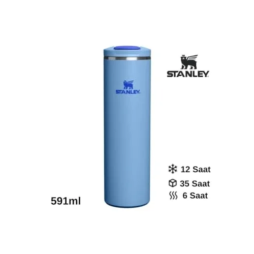 Stanley The Transit Fliptop Mug 0.59 L Termos Kupa Bardak Matara Mavi, 10-13061-0026