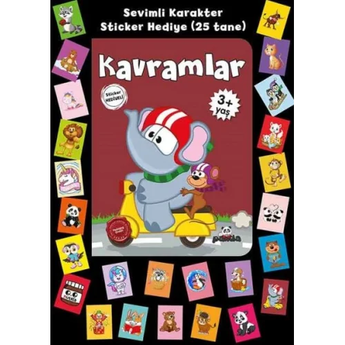 Stickerlı 3+ Yaş Kavramlar