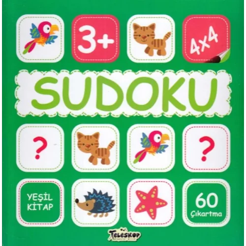 Sudoku 4X4 Yeşil Kitap