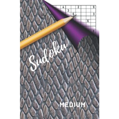 Sudoku: Paperback brain game with numbers. Playing level: MEDIUM. Fun for everyone.