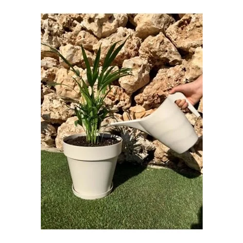 Sulama Kabı 2 Lt Krem Çiçek Bahçe Bitki
