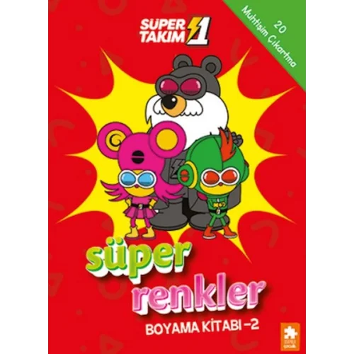 Süper 1 Takım Süper Renkler Boyama Kitabı - 2