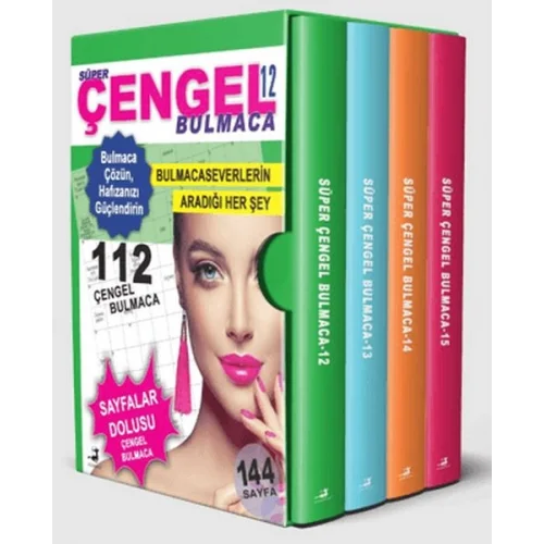 Süper Çengel Bulmaca 4 Kitap Kutulu Set