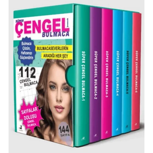 Süper Çengel Bulmaca 6 Kitap Kutulu Set