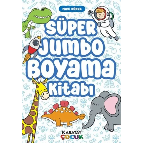 Süper Jumbo Boyama Kitabı - Mavi Dünya
