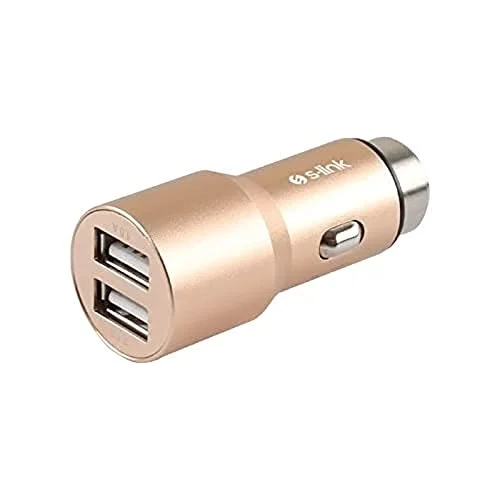 SW-C7 5V 3.1A Çift Usb Gold Araç Şarj Cihazı