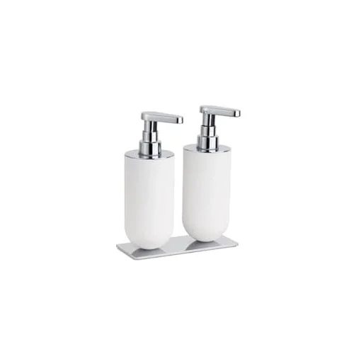 System 2Li Sıvı Sabunluk Beyaz/Krom Renk 208X87X170 Mm