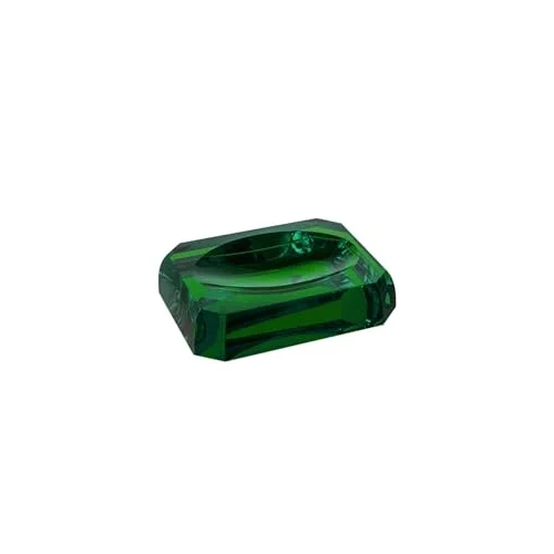 System Cyrstal Bath Accessory Soap Dish Green Yeşil Tek Ebat Ba2051 008 C5
