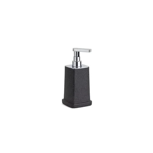 System Sıvı Sabunluk Siyah/Krom Renk 195X95X87 Mm