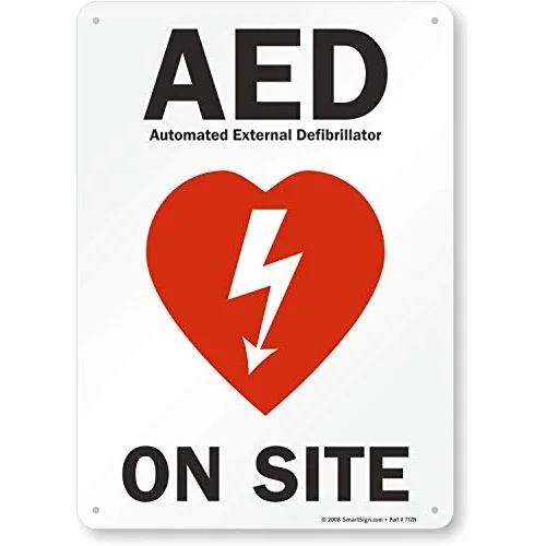 tarafındanAED on Site İşareti | 10 x 14 Plastik