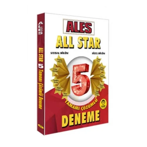 Tasarı Yayınları ALES Sayısal Sözel Yetenek All Star Tamamı Çözümlü 5 Deneme