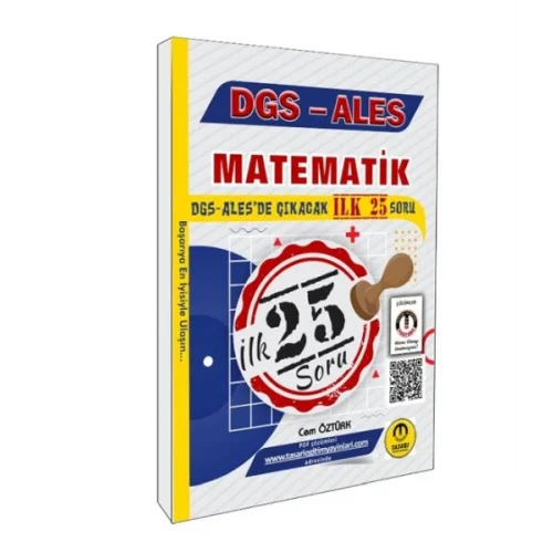 Tasarı Yayınları DGS ALES Matematik İlk 25 Çıkacak Soru Çözümlü