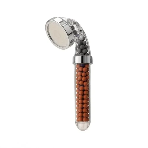 Tasarruflu Duş Başlığı | 21 cm, Mineral ve Anyon Taşlı Su Arıtmalı Basınçlı El Duşu – Su ve Enerji Tasarrufu Sağlar