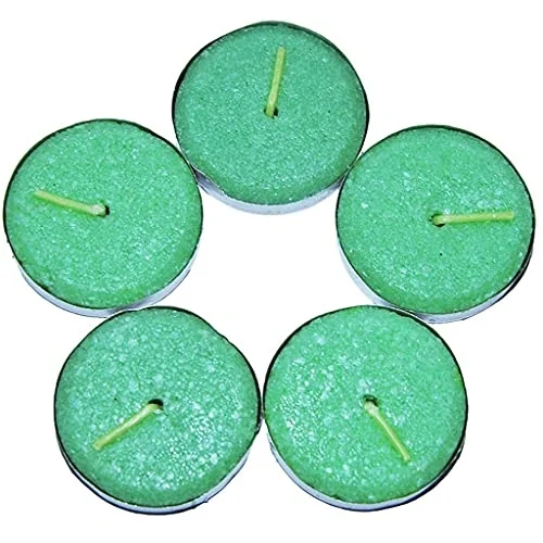 Tea Lights Yeşil Mum 5Ad