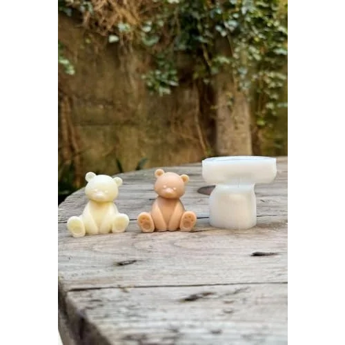Teddy Bear Mini Tekli Mum Kalıbı (Silikon)