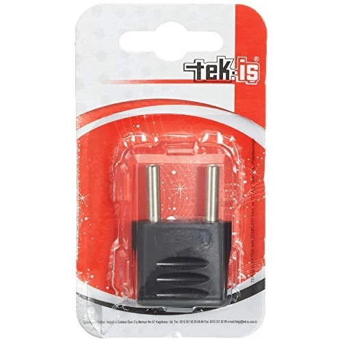 Tek-İş 520252 Fiş Amerikan Adaptör, Siyah