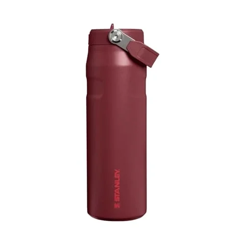 The IceFlow Bottle Flip Straw Pipetli Termos 2.0 0.7 L - (24 OZ) Cranberry