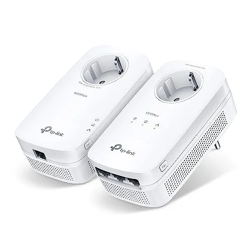 TL-PA8033P KIT, AV1300 3-Port Gigabit Passthrough Powerline Starter Kit