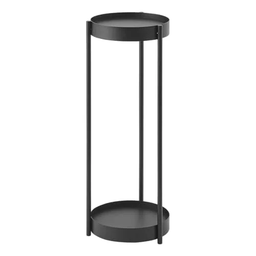 Tower bitki standı, çelik/polipropilen, siyah, tek boy