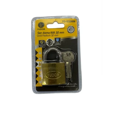 Mey İthalat® Tudor 32 mm Sarı Asma Kilit