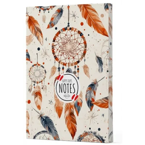 Tüy 5 - Yan Boyamalı Çizgili Defter