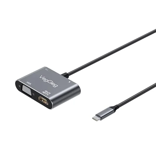 Type-C 4K HDMI 1080P VGA USB 3.0 PD Dönüştürücü Çevirici Hub
