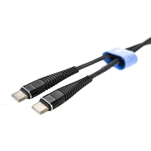 Type-C To Type-C PD 5A 32W Örgülü Hızlı Şarj ve Data Kablosu 1 Metre