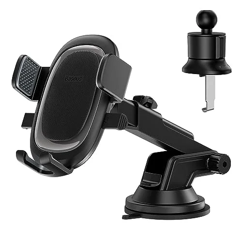 UltraControl Pro Serisi Clamp-Type Araç içi Telefon Tutucu Set Cluster, Siyah