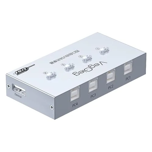 USB 2.0 Anahtarlı 4 Portlu Yazıcı Printer Çoklayıcı Sharing Switch