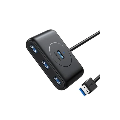 USB 3.0 4 Portlu Hub Çoklayıcı Siyah 50 CM