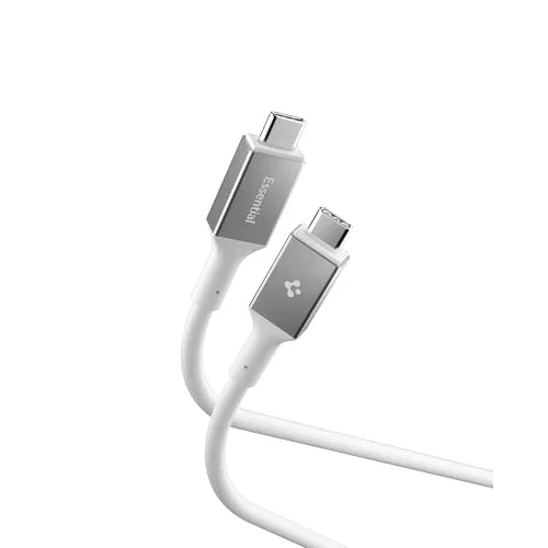 USB-C to USB-C 2 Metre Kablo 100W Güç/PPS 2.0 Super Hızlı Şarj / 5 Gbps (E-Marker Çip) Data Hızı/USB 3.2 Type-C Ekstra Dayanıklı MFI Lisanslı Beyaz - ACA08775 ( TR Garantili)