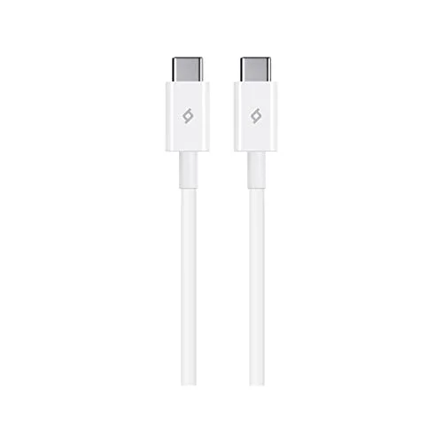 USB-C - USB-C 120cm 60W PD/QC Hızlı Şarj/Data Kablosu Beyaz