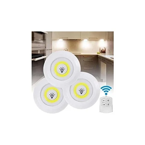 Uzaktan Kumandalı Kablosuz 3lü Led Spot Lambalar